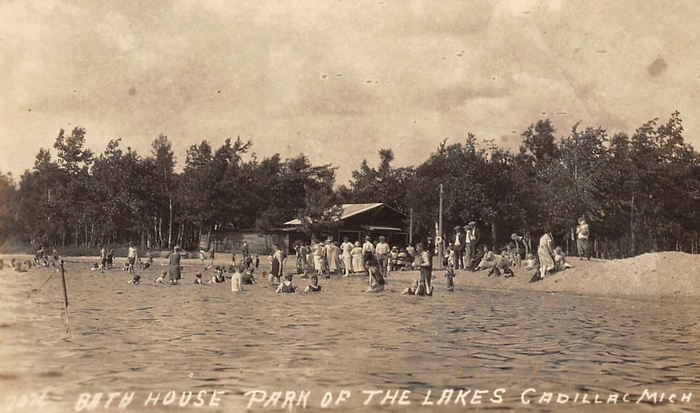 Park of the Lakes Pavilion - Vintage Postcard (newer photo)
